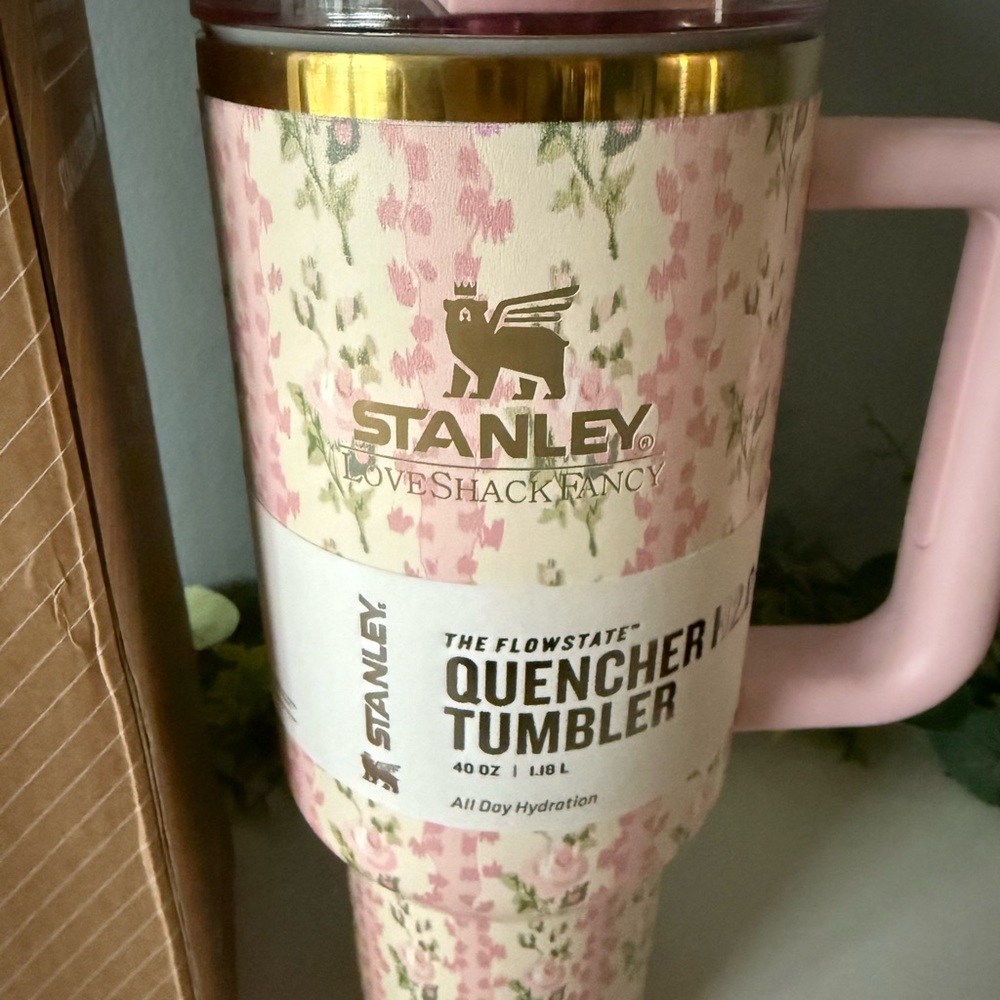 Stanley LoveShackFancy Pink Quencher Tumbler 40 oz